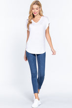 Load image into Gallery viewer, Dolman Slv V-neck Rayon Jersey Top
