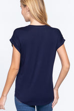 Load image into Gallery viewer, Dolman Slv V-neck Rayon Jersey Top
