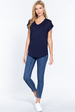 Load image into Gallery viewer, Dolman Slv V-neck Rayon Jersey Top
