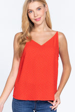 Load image into Gallery viewer, V-neck Cami Dot Printed Woven Top
