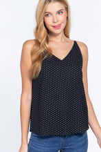 Load image into Gallery viewer, V-neck Cami Dot Printed Woven Top
