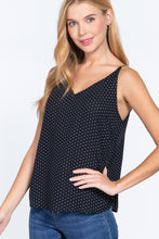 Load image into Gallery viewer, V-neck Cami Dot Printed Woven Top
