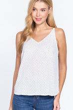 Load image into Gallery viewer, V-neck Cami Dot Printed Woven Top
