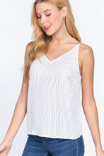 Load image into Gallery viewer, V-neck Cami Dot Printed Woven Top
