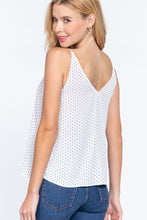 Load image into Gallery viewer, V-neck Cami Dot Printed Woven Top
