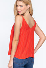 Load image into Gallery viewer, V-neck Cami Dot Printed Woven Top
