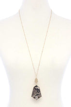 Load image into Gallery viewer, Faux Fur Animal Print Pendant Necklace
