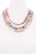 Load image into Gallery viewer, Chunky 4 Layered Bead Multi Necklace
