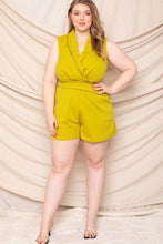 Load image into Gallery viewer, Collared Neck Plus Size Romper
