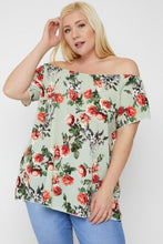 Load image into Gallery viewer, Floral Print Off The Shoulder Top
