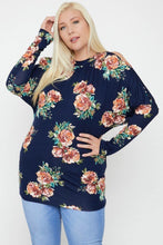 Load image into Gallery viewer, Flattering Cutout Details Floral Print Top
