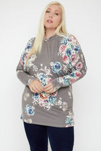 Load image into Gallery viewer, Flattering Cutout Details Floral Print Top
