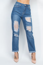 Load image into Gallery viewer, Distressed Boyfriend Jeans
