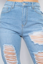 Load image into Gallery viewer, Distressed Boyfriend Jeans
