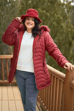 Load image into Gallery viewer, Plus Size Vegan Fur Double-sided Cotton Twill Parka &amp; Puffer Jacket
